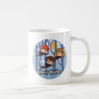 Tecknad Harry, Ron & Hermione flyg i skogen Kaffemugg