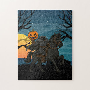 tecknad Headless Horseman Halloween/Autumn Pussel