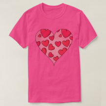 Tecknad Heart Valentines T-Shirt