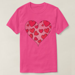 Tecknad Heart Valentines T-Shirt