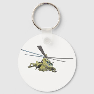Tecknad Helicopter ’Hind’ Nyckelring