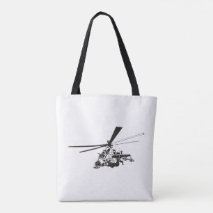 Tecknad Helicopter ’Hind’ Tygkasse