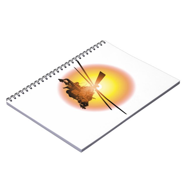 Tecknad helikopter anteckningsbok (Vänstra Sidan)