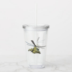 Tecknad helikopter "Hind" Take Away Mugg