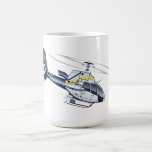 Tecknad helikopter kaffemugg