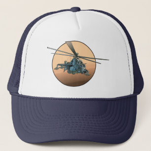 Tecknad helikopter keps