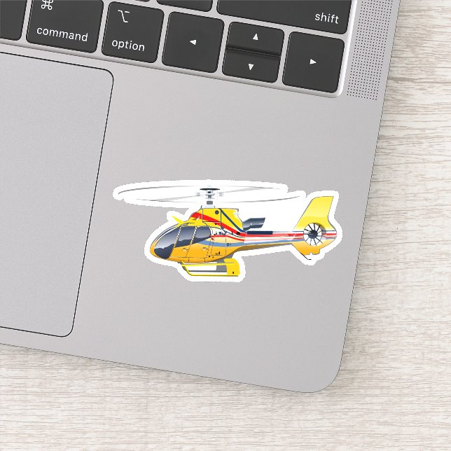 Tecknad helikopter klistermärken (Detalj)