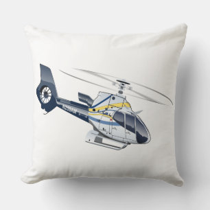 Tecknad helikopter kudde
