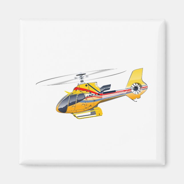 Tecknad helikopter magnet (Framsidan)
