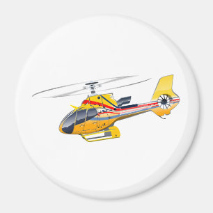 Tecknad helikopter magnet