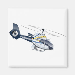 Tecknad helikopter magnet