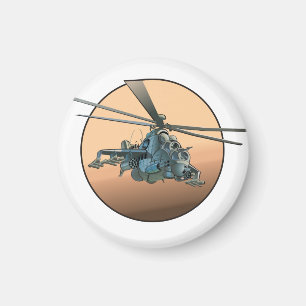 Tecknad helikopter magnet