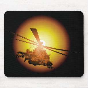 Tecknad helikopter musmatta