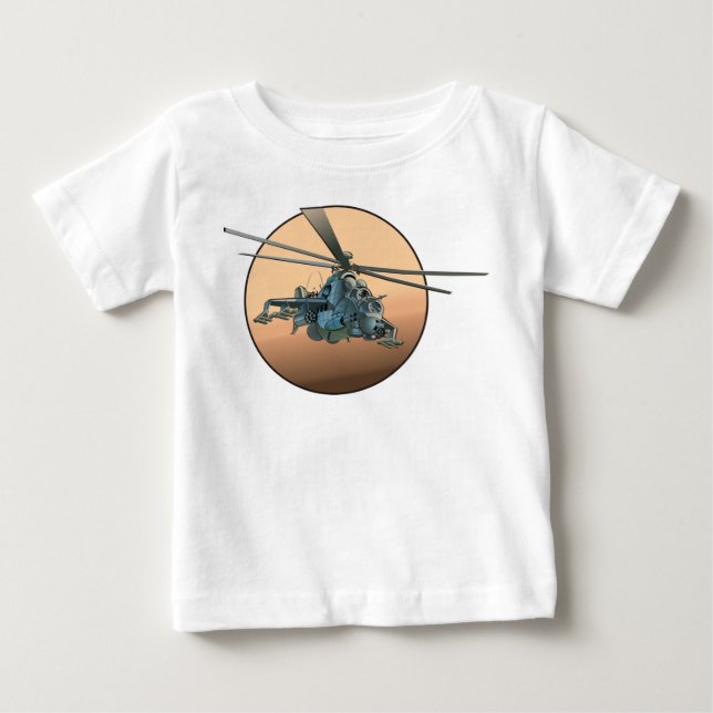 Tecknad helikopter t shirt (Framsida)