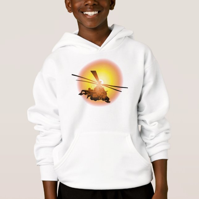 Tecknad helikopter t shirt (Framsida)