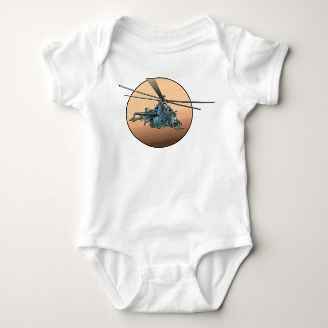 Tecknad helikopter t shirt (Framsida)