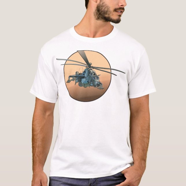 Tecknad helikopter t shirt (Framsida)