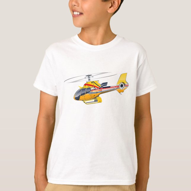 Tecknad helikopter t shirt (Framsida)