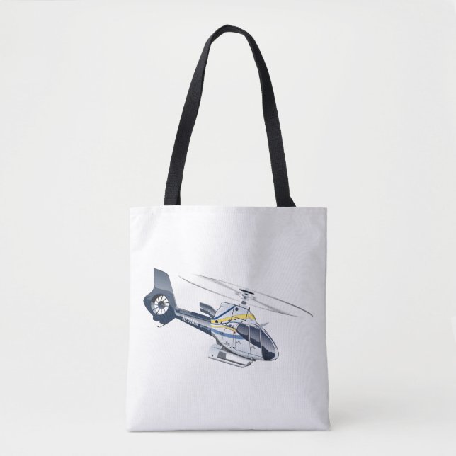 Tecknad helikopter tygkasse (Framsida)