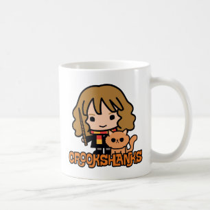 Tecknad Hermione och Crookshanks Kaffemugg