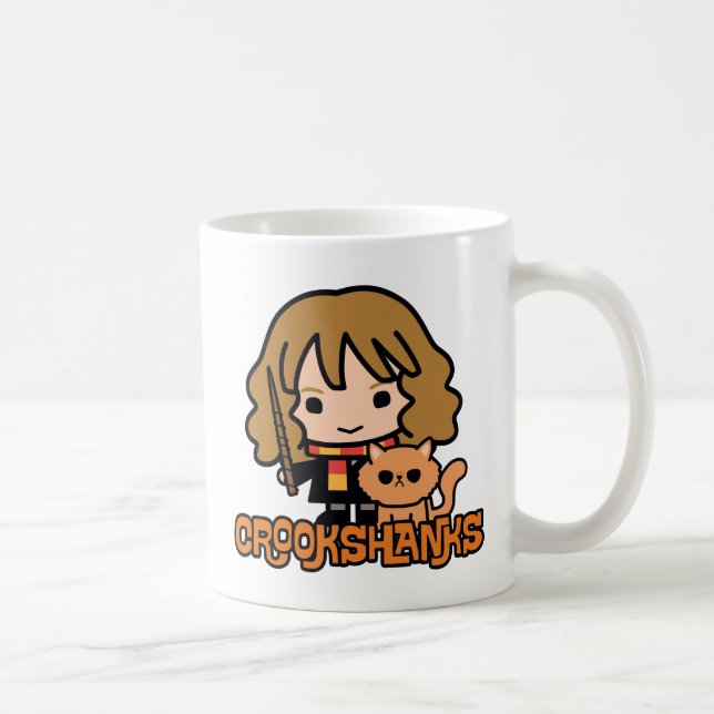Tecknad Hermione och Crookshanks Kaffemugg (Höger)