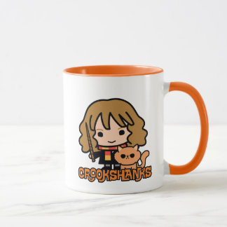 Tecknad Hermione och Crookshanks Mugg