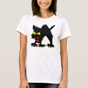 Tecknad Hissy Cat T-Shirt