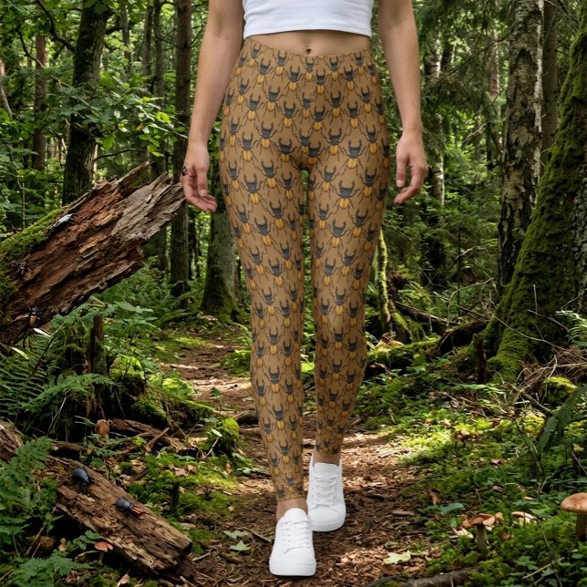 Tecknad Hjortbaggemönstrade Leggings (Skapare uppladdad)