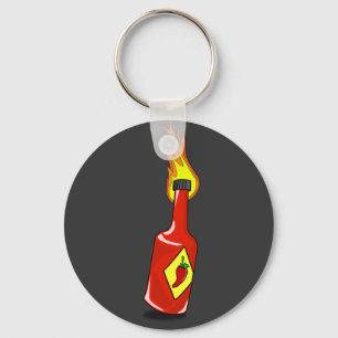 Tecknad hoad sås Keychain Nyckelring