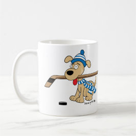 Tecknad Hockey Hund Kaffemugg