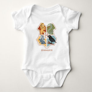 Tecknad Hogwarts-vapen  T Shirt