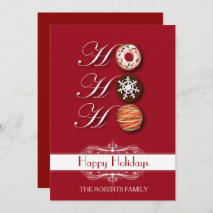 Tecknad HoHo Julkookies Lycklig Helgdag Inbjudningar