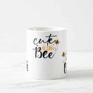 Tecknad, honung Burk och text Kaffemugg