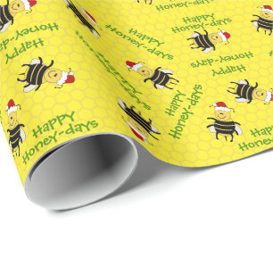 Tecknad Honungsbin Julgåsbiodlare Presentpapper