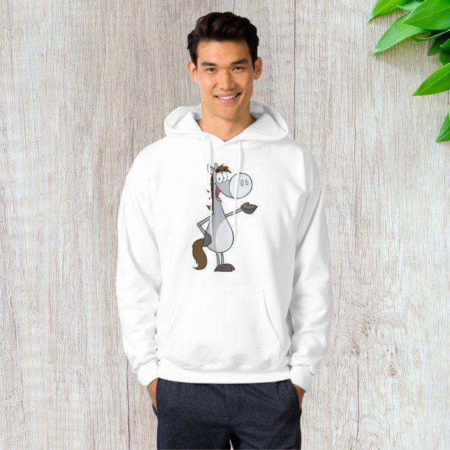 Tecknad Horse Hoodie (Skapare uppladdad)