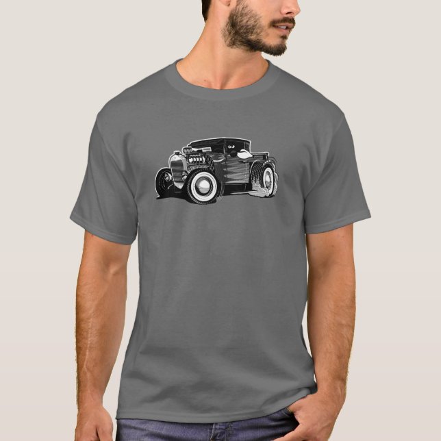 Tecknad hot rod t shirt (Framsida)