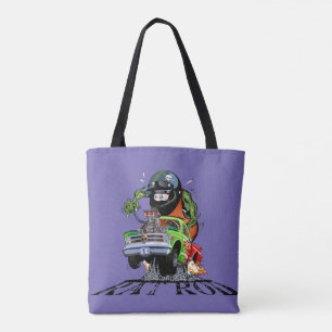 Tecknad hot rod tygkasse