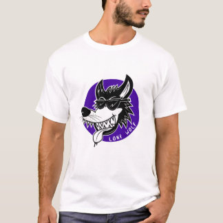 Tecknad Howlin för Lone varg T Shirt