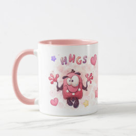 Tecknad Hugs & Boo Monsters in Tecknad Mugg