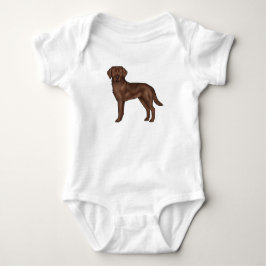 Tecknad hund av rasen Chocolate Labrador Retriever T Shirt