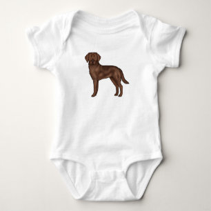 Tecknad hund av rasen Chocolate Labrador Retriever T Shirt