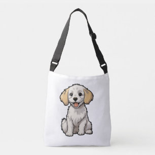 Tecknad hund illustration axelväska