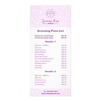 Tecknad hund-illustration för gromning reklamkort