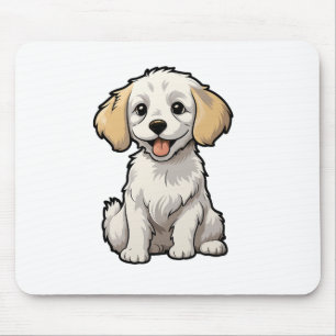 Tecknad hund illustration musmatta