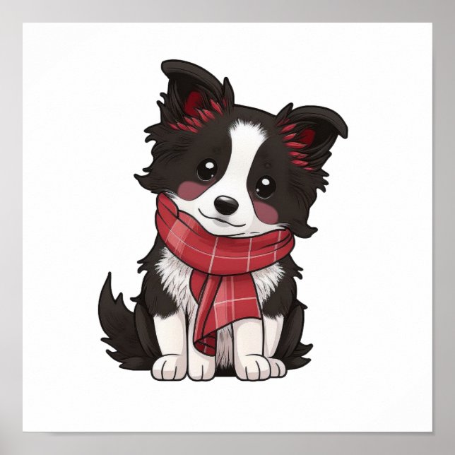Tecknad hund illustration poster (Framsidan)