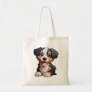 Tecknad hund illustration tygkasse