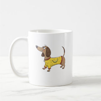 Tecknad hund kaffemugg