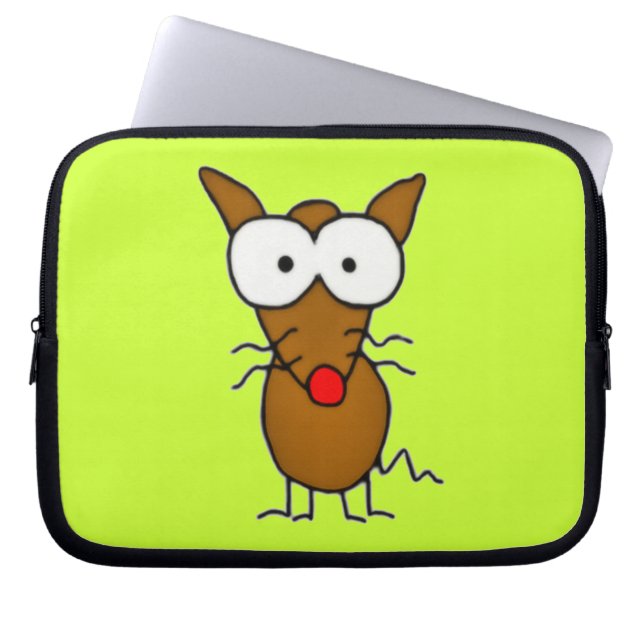 Tecknad hund laptop fodral (Framsidan)