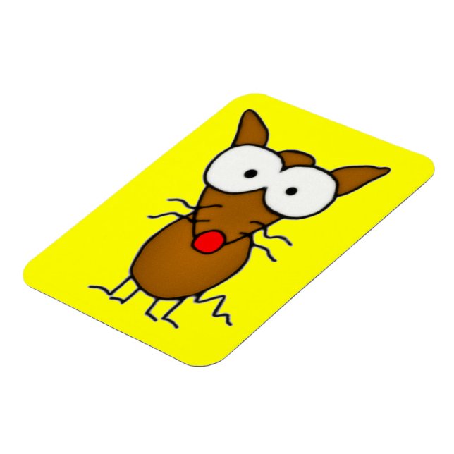 Tecknad hund magnet (Vänstra Sidan)
