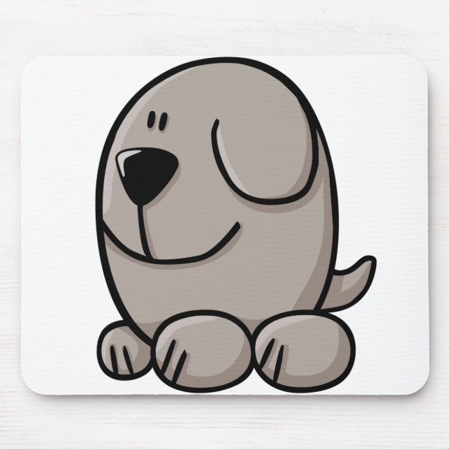 Tecknad hund musmatta (Framsidan)